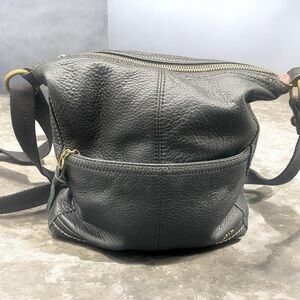 The Sak Black Leather Crossbody Bag